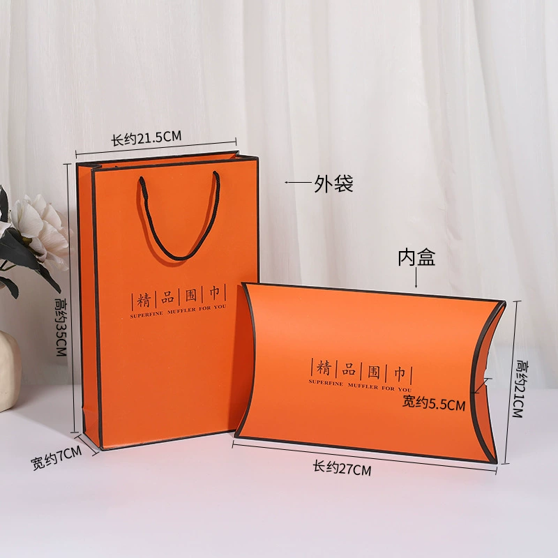 Silk high-end gift box, scarf, light luxury style, Birthday gift