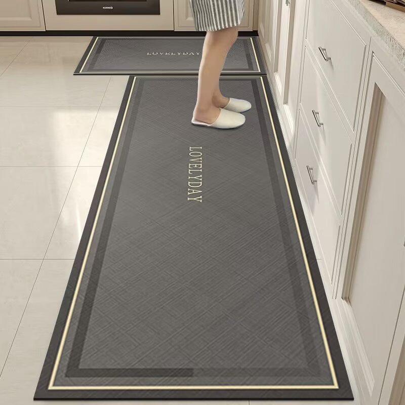 국경 간 주방 매트 먼지 방지 미끄럼 방지 매트 Diatom 진흙 흡수성 주방 매트 맞춤형 절단식 주방 카펫