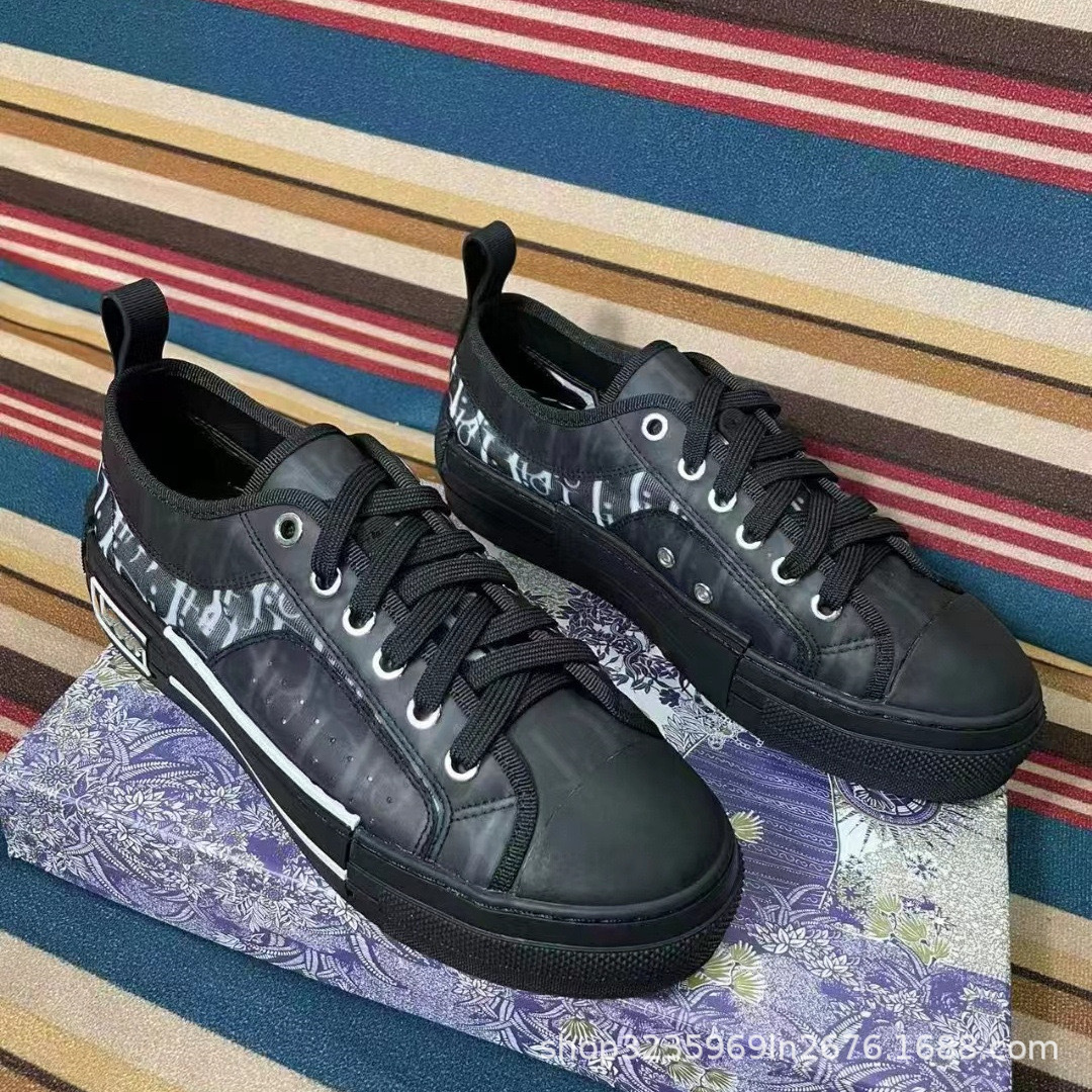 Estación europea D casa zapatos de alta calidad para hombre 2024 zapatos de lona transpirables zapatos blancos zapatos deportivos con letras estampadas planas para mujer