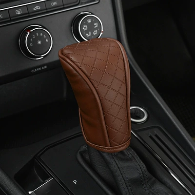 Car Gear Protection Cover, Car-Mounted Sürətlər qutusu və əl tormozu başlıqları - manual-transmission-cayenne-brown