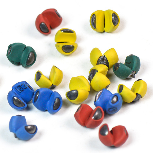 Rock fishing lead biting raft fishing opening lead drop stream lead bean fishing clip lead fishing micro lead accessories coated with plastic lead biting