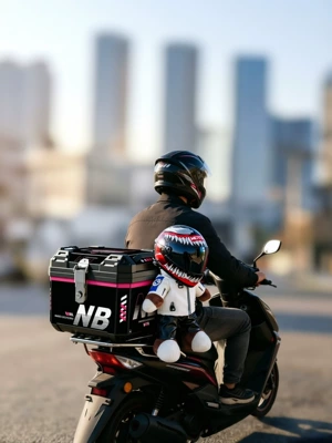 Motorcycle trunk – specifically designed for Ninebot scooters, also suitable