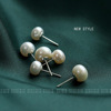 Advanced organic earrings from pearl, high-quality style, simple and elegant design