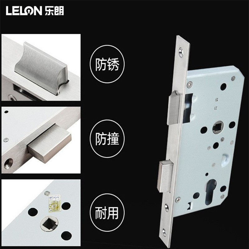 Acero inoxidable 304 cerradura esférica americana cerradura silenciosa de puerta dividida puerta del dormitorio cerradura de manija redonda doble cerradura de puerta de madera