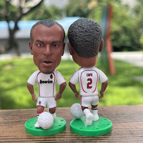 AC Milan Kaka Martini Nesta Inzaghi Anchenotti Baggio Silva model doll ornaments