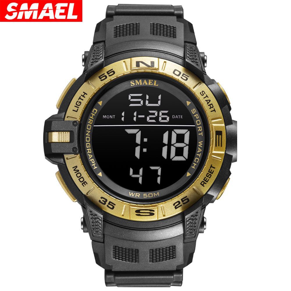 SMAEL Fashion Elektrisk klocka Herr Simple Leisure Sports Multifunktionell elektronisk klocka_voghion.com