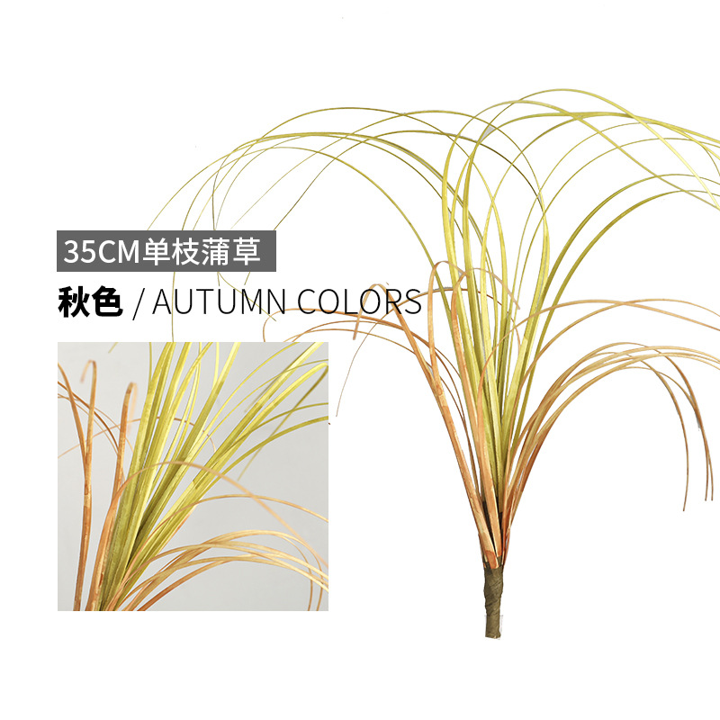 Nordic ins decoración del hogar simulación futón individual simulación de pared de plantas de simulación cebolla verde flor artificial