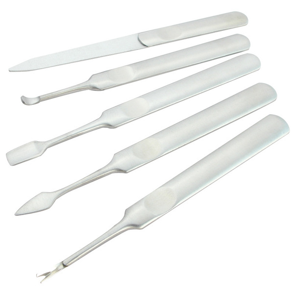 Exfoliating manicure tools set stainless steel for manicure