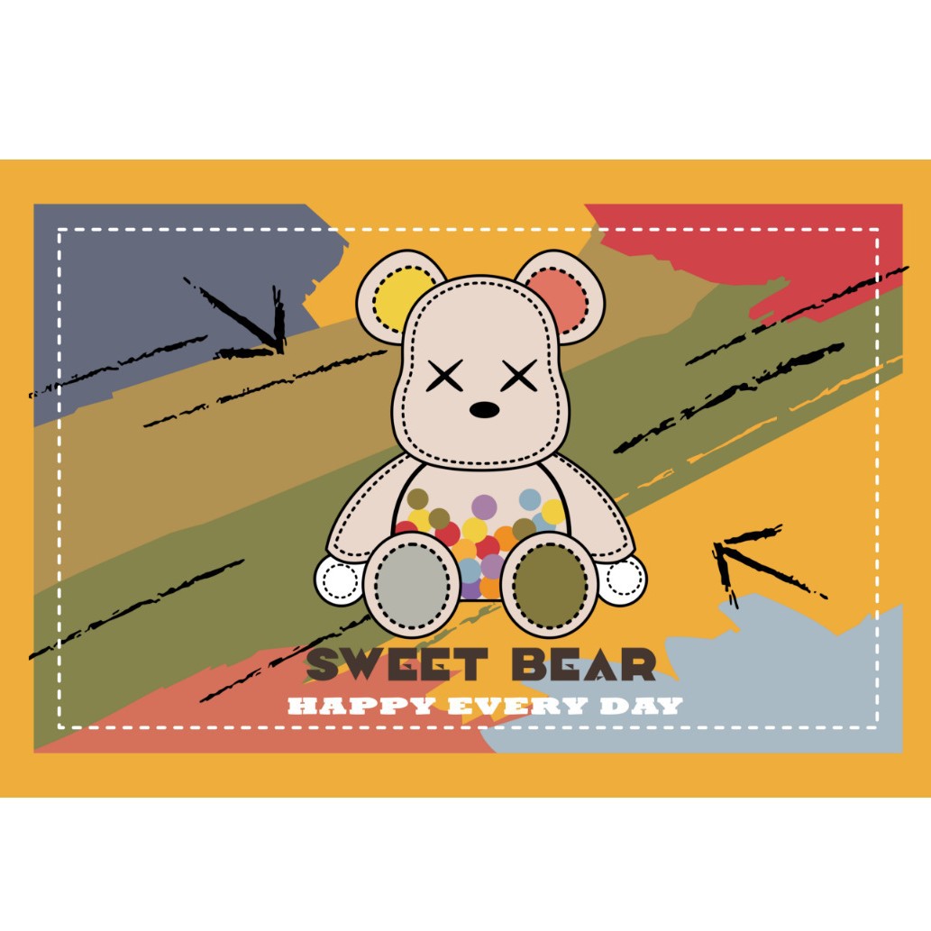 빌딩 블록 베어-오렌지