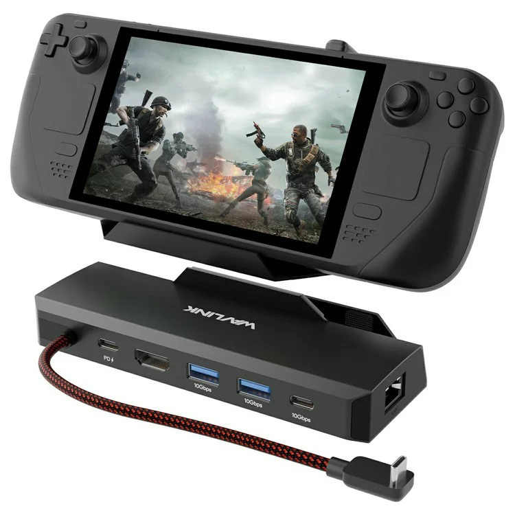 Wavlink 100W Pd6-In-1 Docking Station Suitable for Steam Deck/Rog Ally/Legion Go
