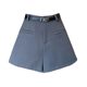Grey Suit Shorts Women's Spring 2025 New Outfit Bottoming Boots Pants Small High Waist Slimming Wide Leg Hot Pants
