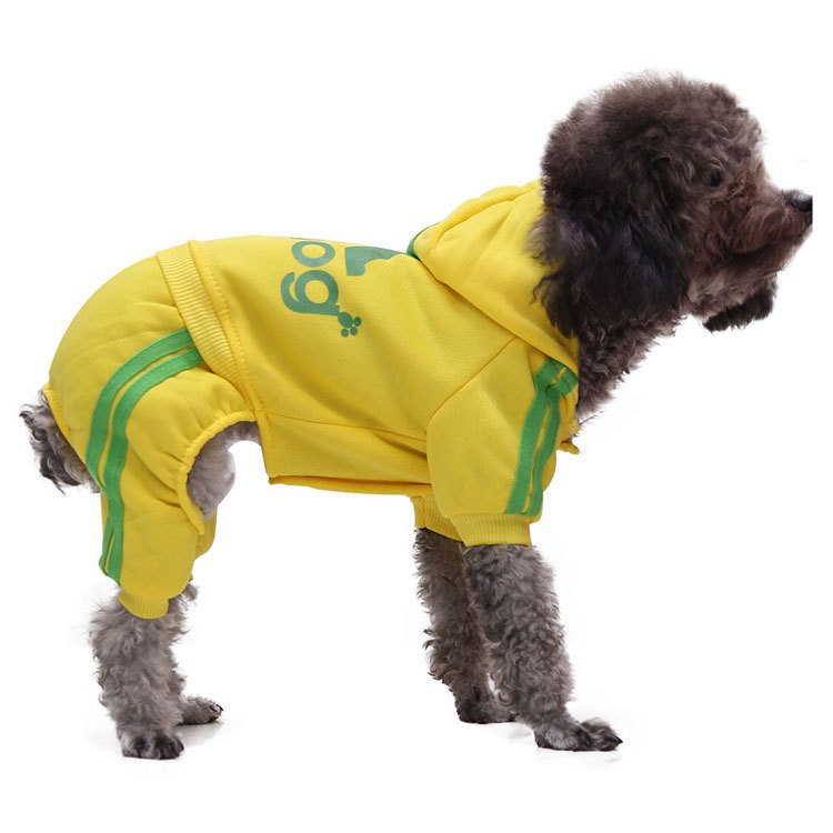 네발 달린 adog 스웨트셔츠 노란색