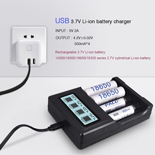 �Ĳ�USB����Һ��18650 26650 16340����� 3.7V�늳س�����S��