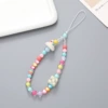 K2211 duck+square mobile phone chain white duck