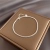 Silver brand small bracelet, design fashionable jewelry, simple and elegant design