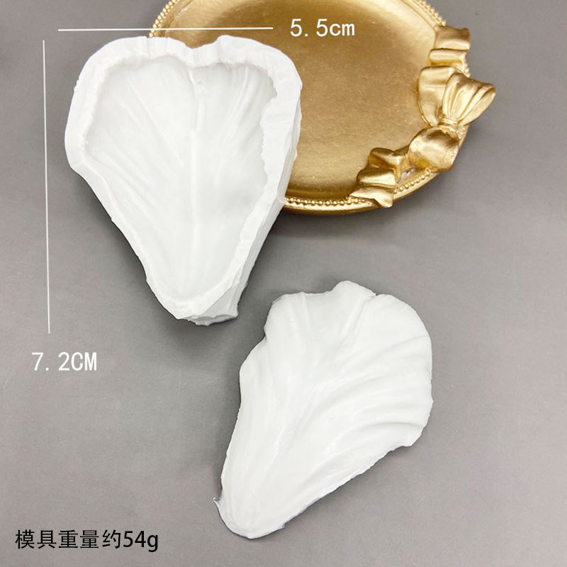 翻糖模具各种玫瑰郁金香花瓣叶子糖花硅胶双片夹模立体纹路模多款|undefined