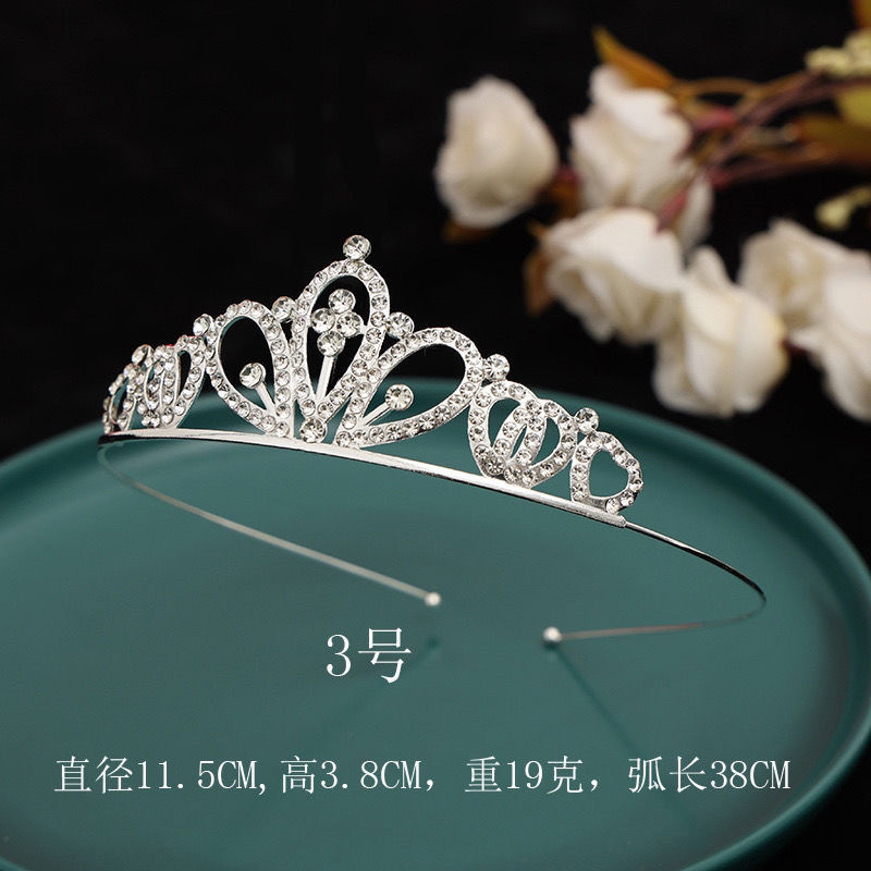 Corona transfronteriza cabeza de cumpleaños para niños joyas de cabello de fiesta joyas de boda flor princesa diamante cabeza de aro