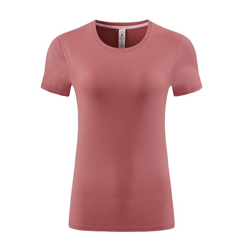Ropa de yoga ajustada para mujer para comercio transfronterizo, camisetas de manga corta, tops deportivos, ropa de fitness para correr que adelgaza, ropa ajustada de secado rápido