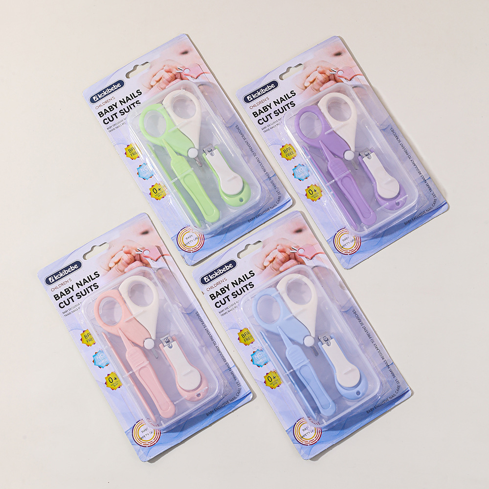 Set de Cortaúñas de Cuidado para Bebé Set de 4 Piezas de Plástico y Acero Inoxidable para Recién Nacidos image 2