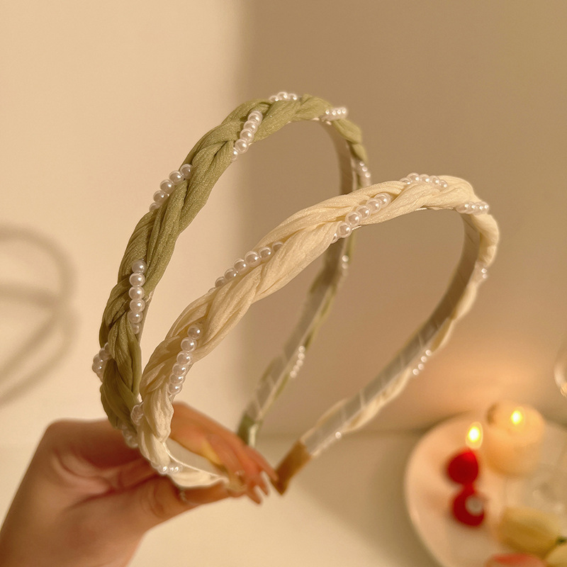 Perlen Twist Haarreif Für Mädchen Süßes Sommer Haar-accessoire_voghion.com