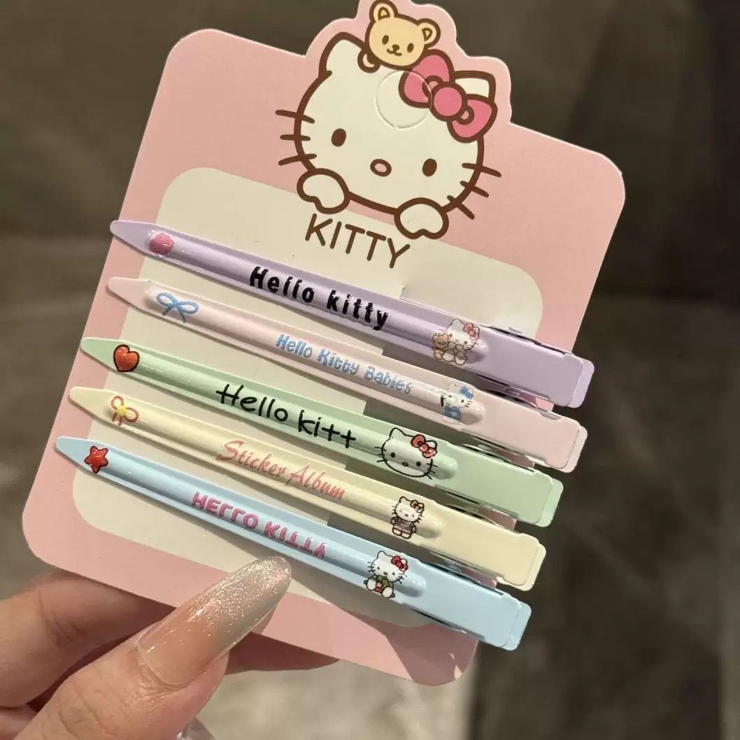 Cartoon Kt Cat Side Clip Ins Style Fluffy Face Wash Makeup Hairpin High-Value Bangs Hair Clip Hairpin