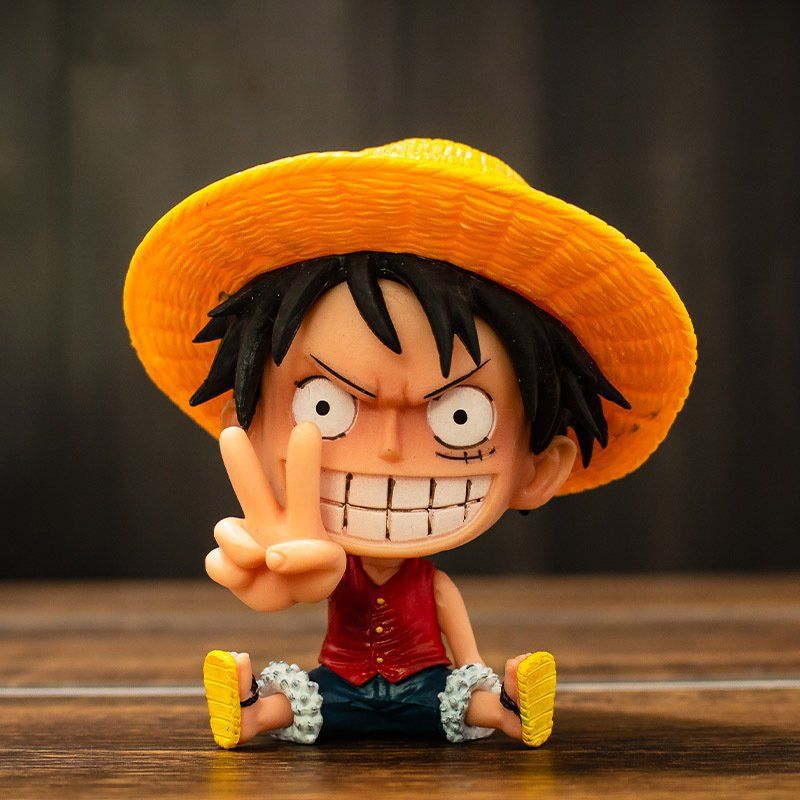 Animación hecha a mano de un conjunto completo de Luffy Sauron, la gran emperatriz Jobais muñeca muñeca hecha a mano adornos