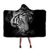 Factory wearing a hat carpet in winter Children's adult home home hooded cape to customize the new model of tiger and lion