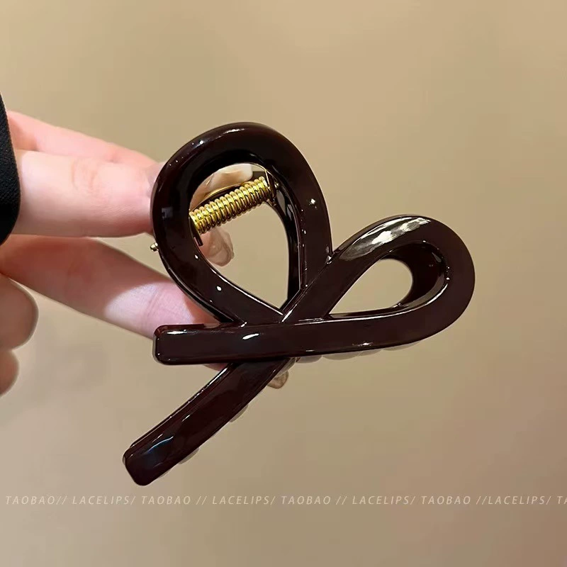 Пластина из акрила quality кривок пальт, большой зажим для волос, акула, аксессуар для волос, Южная Корея, простой и элегантный дизайн, оптовый