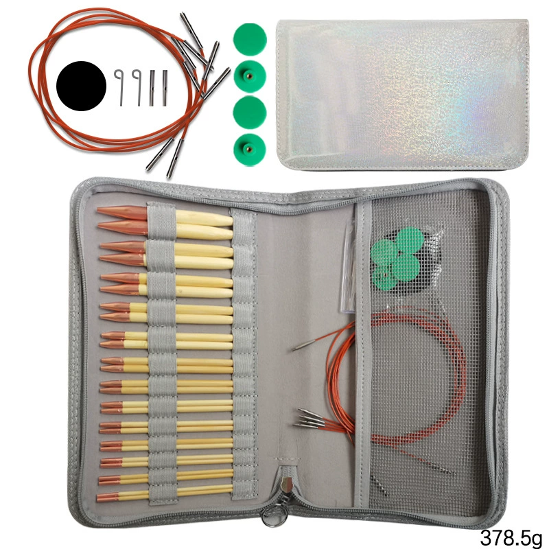 Трансграничные новые бамбуковые розы с золотой головкой иглы для свитера