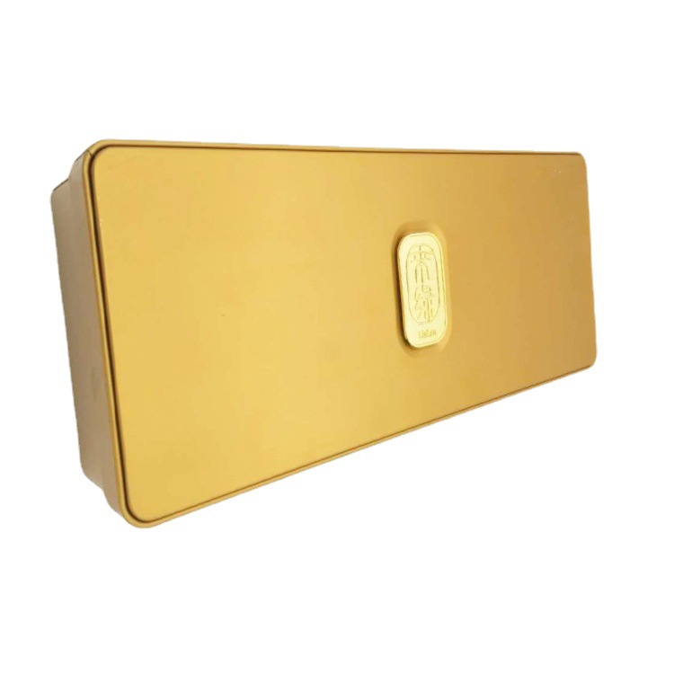 供应金色口服液包装铁盒 高端保健品铁盒 中药饮片冲剂铁盒