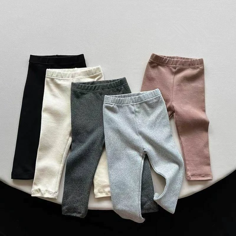 Осенние детские leggins, эластичные плотные штаны, детская одежда, западный стиль, корейский стиль