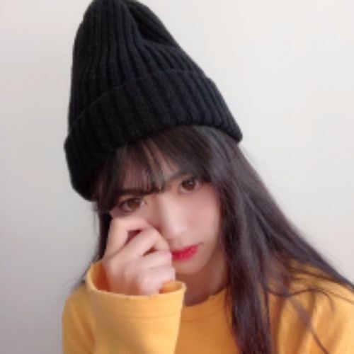 Internet celebrity street style pile hat female autumn and winter versatile knitted headband with fleece Korean style Japanese couple headband cold cap 
