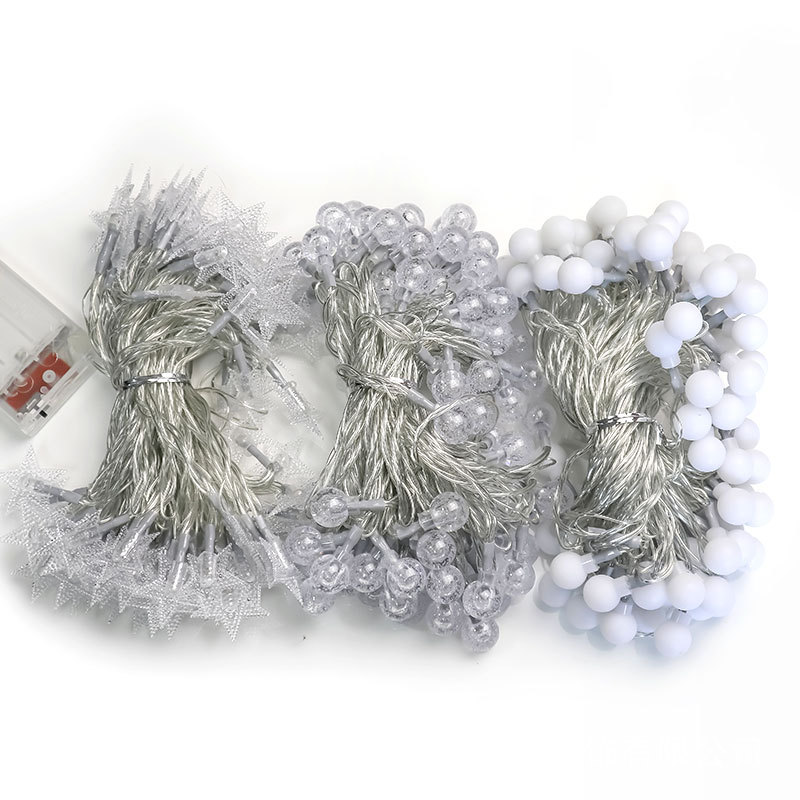 Lámpara de estrellas LED pequeña lámpara de color lámpara de cadena de luz parpadeante llena de estrellas atmósfera lámpara decorativa lámpara navideña diseño de luz de cinta de luz de navidad