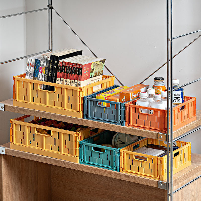 全新料塑料折叠框塑料折叠框物流收纳箱家用杂物收纳框周转筐批发