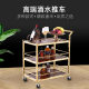 High-end hotel wine truck commercial delivery truck restaurant dessert trolley KTV mobile snack wine service truck