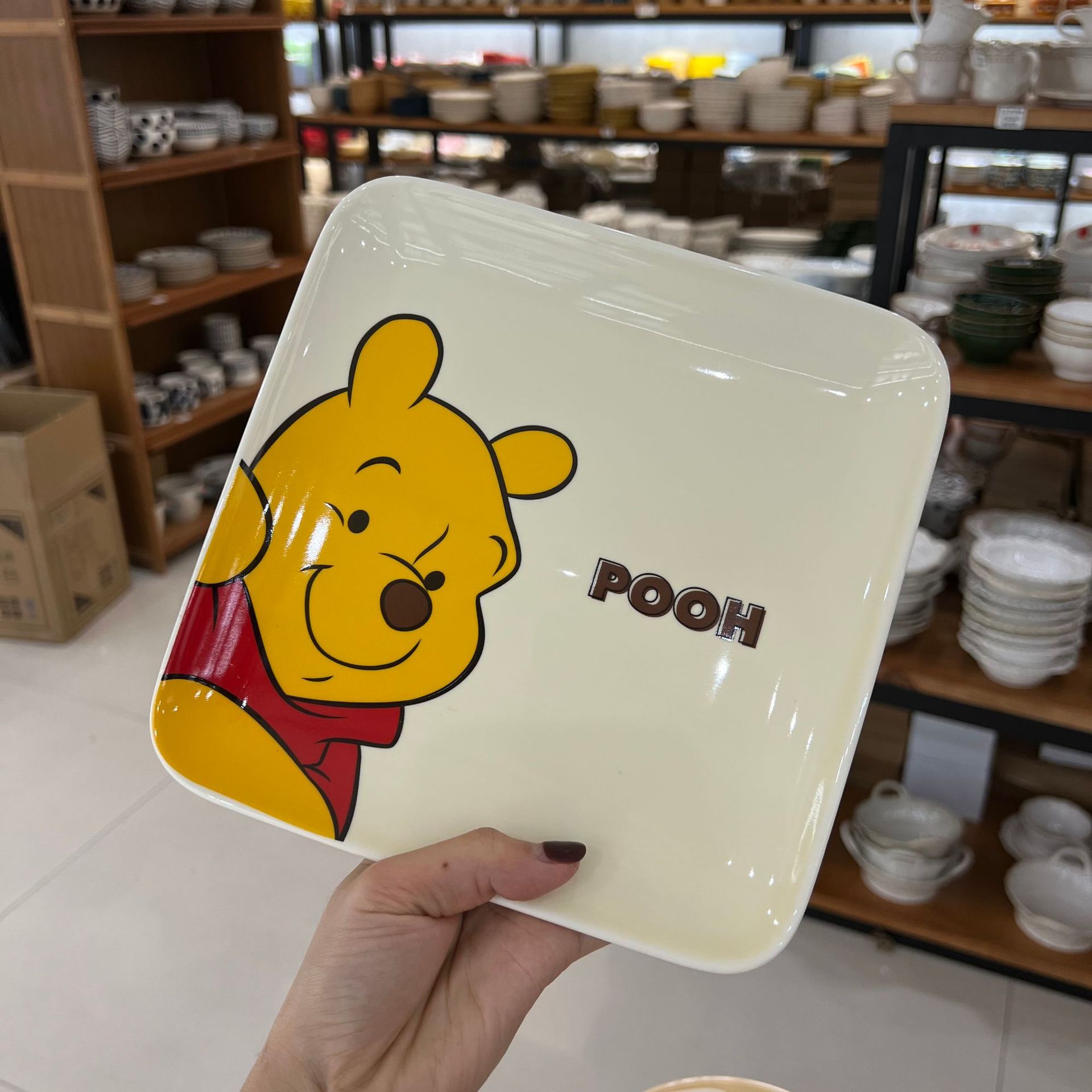 Ceramic cartoon tableware for feeding, dinner plate, Donald Duck