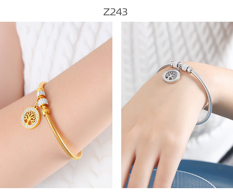 Pendant Bracelet Set Magnetic Attraction Titanium Steel Bangles_voghion.com