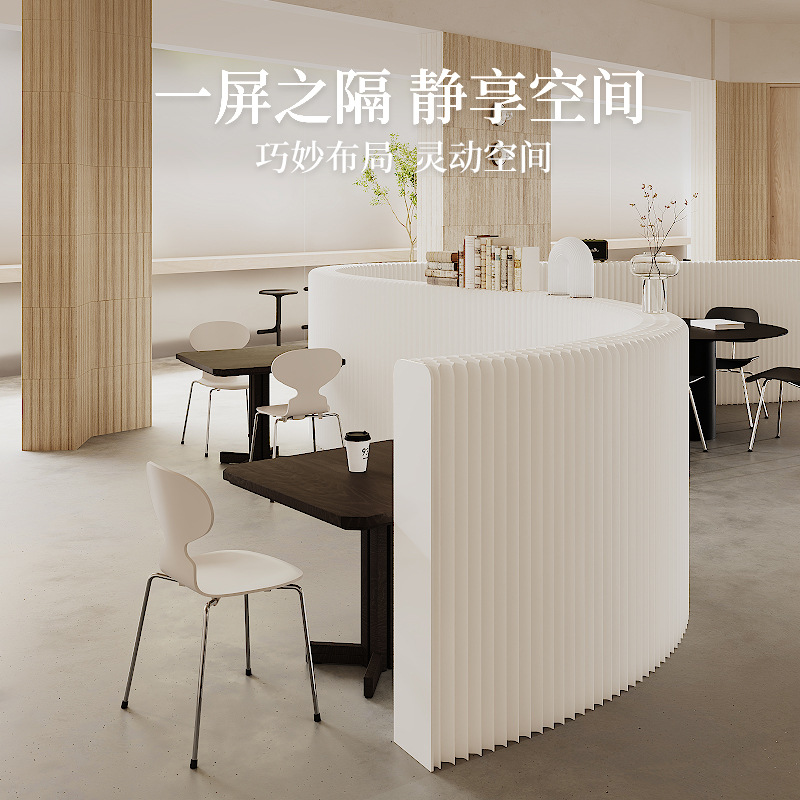 工厂批发陈列高级感隔断屏风办公室客厅分隔可折叠移动挡板展示架