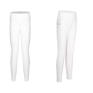 Teenager breeches silicone competition black white blue equestrian field obstacle riding sports new professional