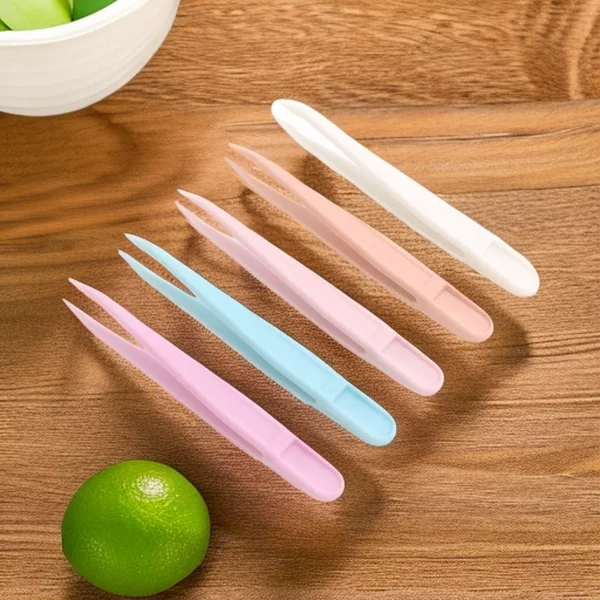 Sticker Tweezers for Planners, Colorful Plastic Small Tweezers, Tape Tweezers, Straight and Pointed Tweezers, Reinforced Pp Plastic