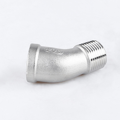 304 stainless steel 45° degree internal and external wire elbow internal and external thread thread buckle elbow water pipe gas joint accessories
