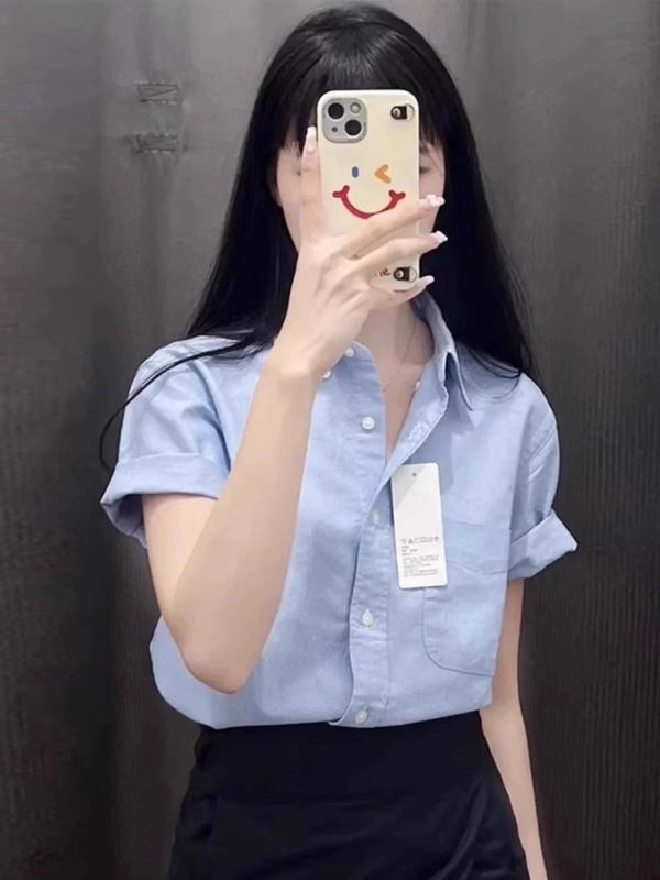 グリーンコットンとリネンの女性用ショルダー半袖シャツ、夏用の薄手で高級感のある超見栄えの良いリネンシャツ、ポロカラートップ|undefined