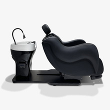 智能电动洗头床带腿部按摩升降脚踏自动旋转方向适用于多种场所