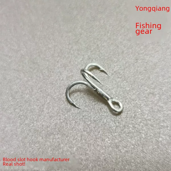 High-Carbon Steel Blood Groove Hook, Anchor Hook, Triple Hook, Blood Groove Lure Hook/4X High-Strength High-Load-Bearing Fishing Hook Wholesale