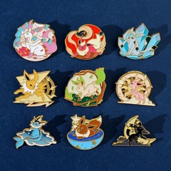 可爱いカード通宝可梦の妖精の金属バッジポケモンのポケモンのアイデアのブローチのアクセサリー
