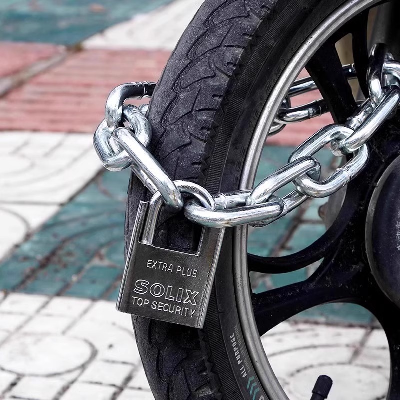 鉄チェーン切断防止ロック、自転車バッテリー、盗難防止延長チェーンロック、ホームロック、ドアロック、電動バイク|undefined