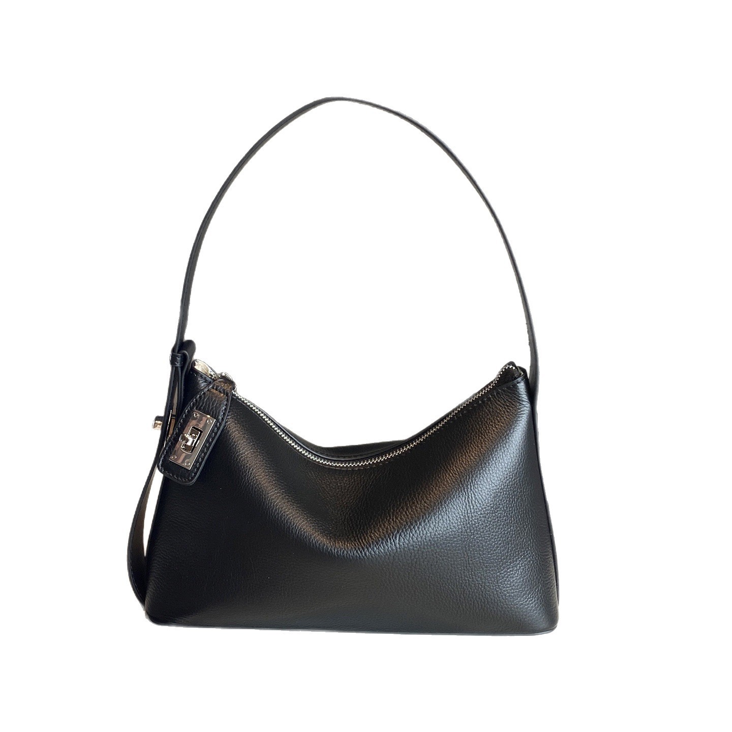 PASTE French-Style Genuine Leather Underarm Shoulder Bag for Women, Small Pillow Bag - Thumbnail 6