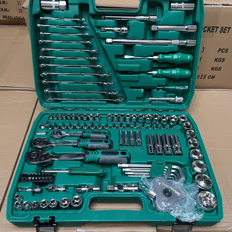 Minda Hardware 150 ピース自動車修理ツールセット車の修理セットソケットレンチ組み合わせツール修理|undefined