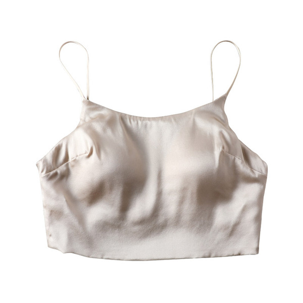 Silk thin wireless bra