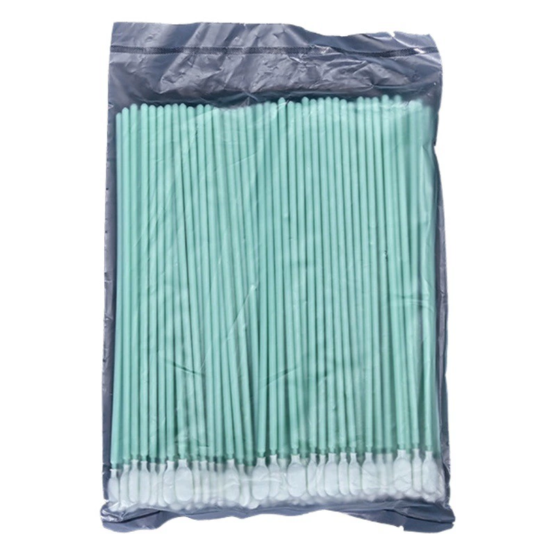 Чистящая губка головка тканевая головка ватный тампон линзы протирочная палочка Очищающая пыльная ватная палочка прецизионный инструмент зеленый стержень ватный тампон производитель